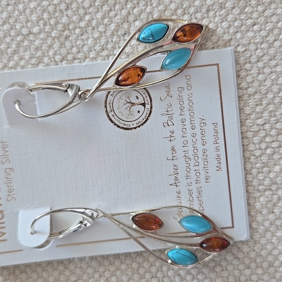 NWT gorgeous Midwest Amber earrings. - Picture 2 of 6